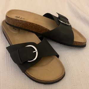 NEW Style & Co Cork Footbed Sandals